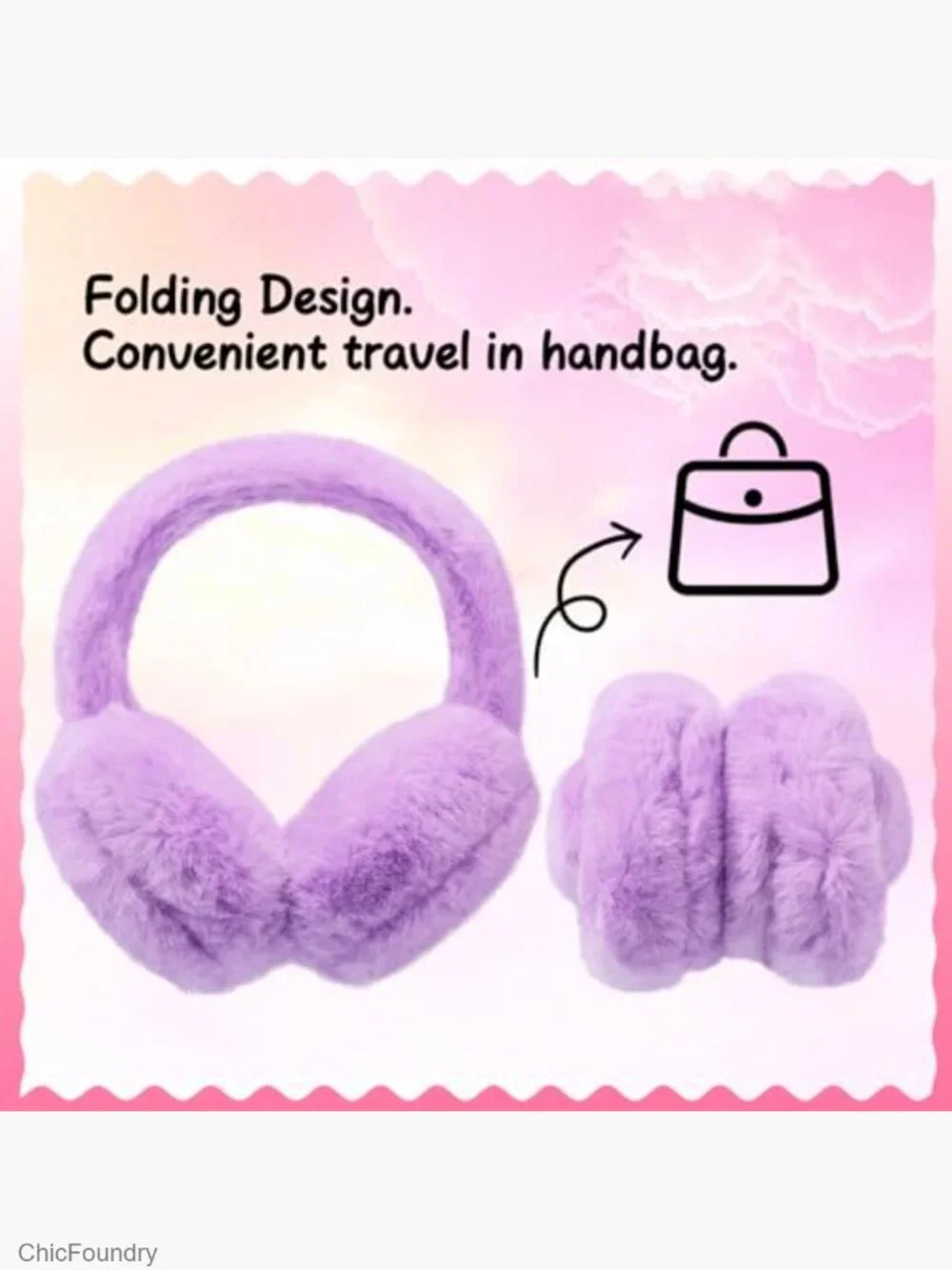 Kids Plush Earmuffs and Gloves Set Faux Fur Ear Warmers Winter Outdoor